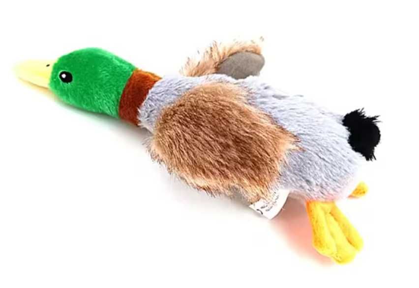Pluszowa Piszcząca Duża KACZKA Super Zabawka Szarpak Gryzak DLA PSA