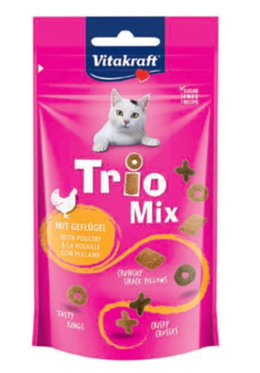 Trio Mix drób 60g mięsny przysmak dla kota