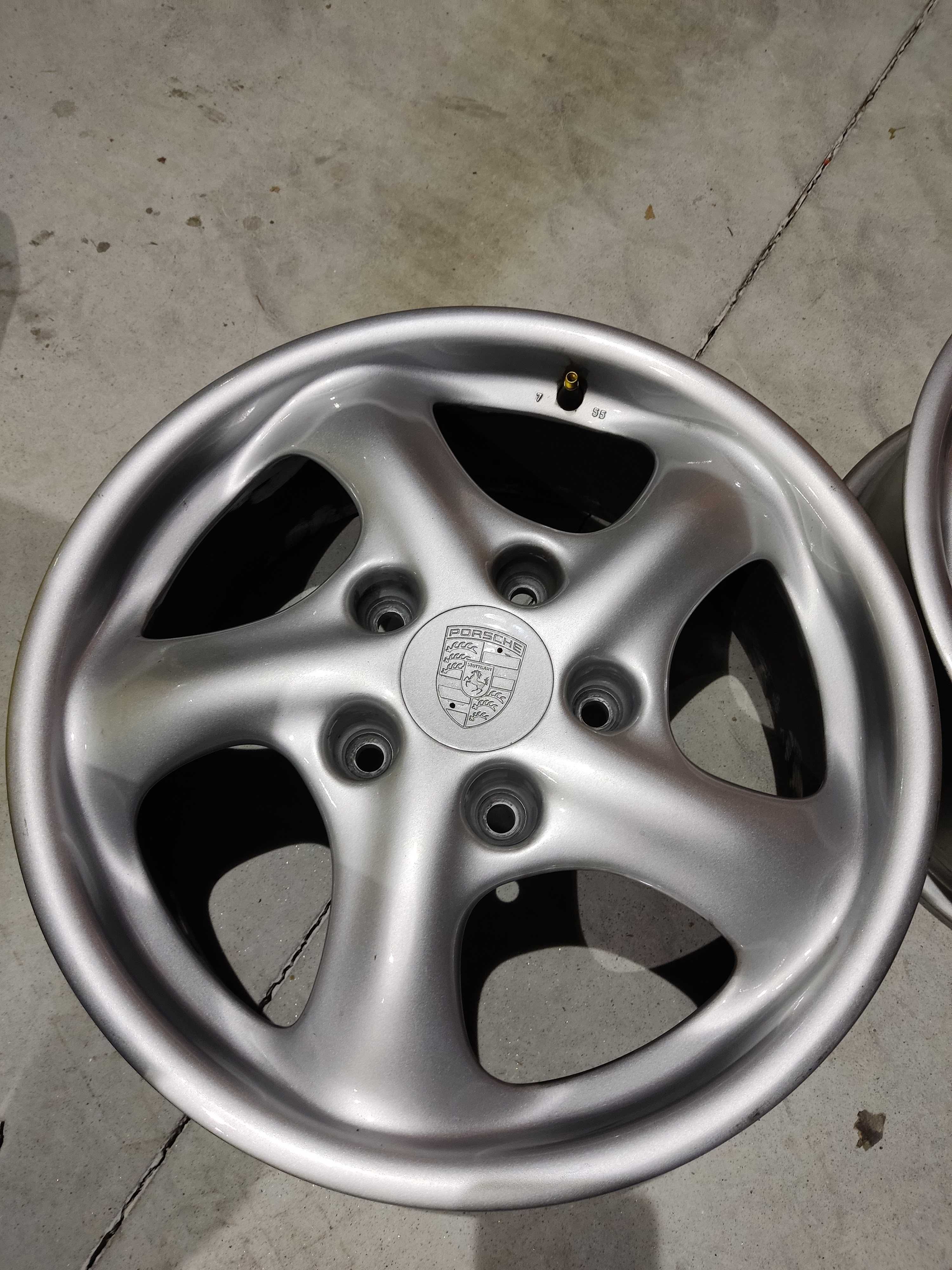 2x Jantes Porsche Twist 7Jx17 ET55 5x130 ref.:996.362.124.00