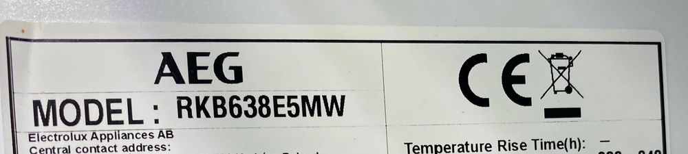 Prateleiras, gavetas e borracha para Frigorífico AEG Mod:RKB638E5MW