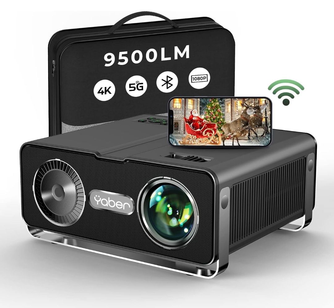 Projector 9500 lumens + WiFi + Bluetooth + keystone 4D + Nativa 1080P