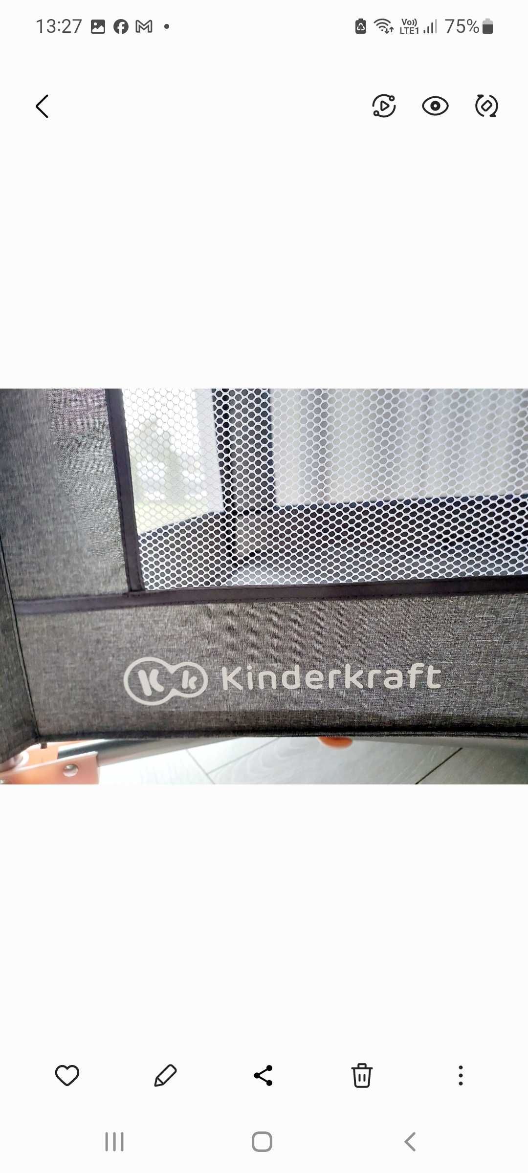 Łóżeczko turystyczne  Kinderkraft