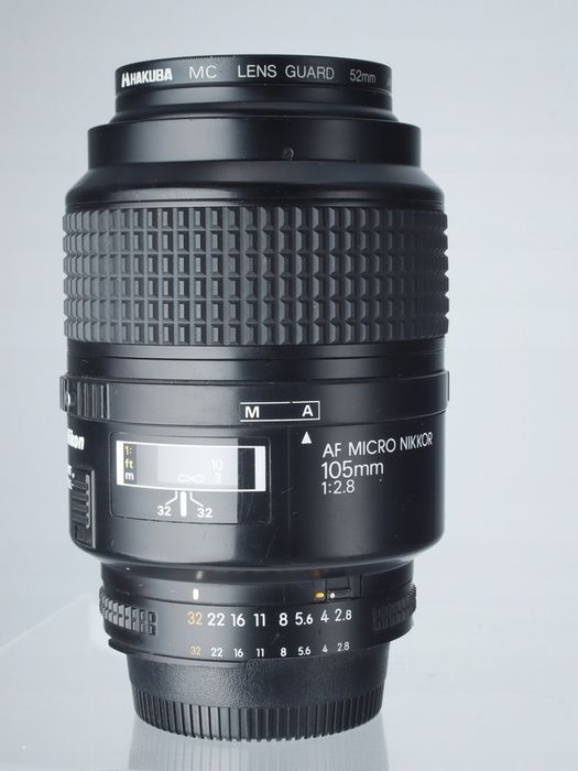 AF 105mm 2.8 Micro Nikon FX F Macro +filtr Gwar 23%VAT