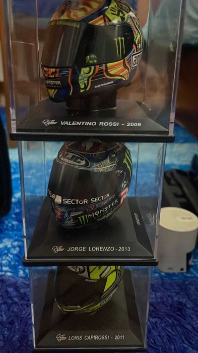 Capacetes miniatuara Moto GP