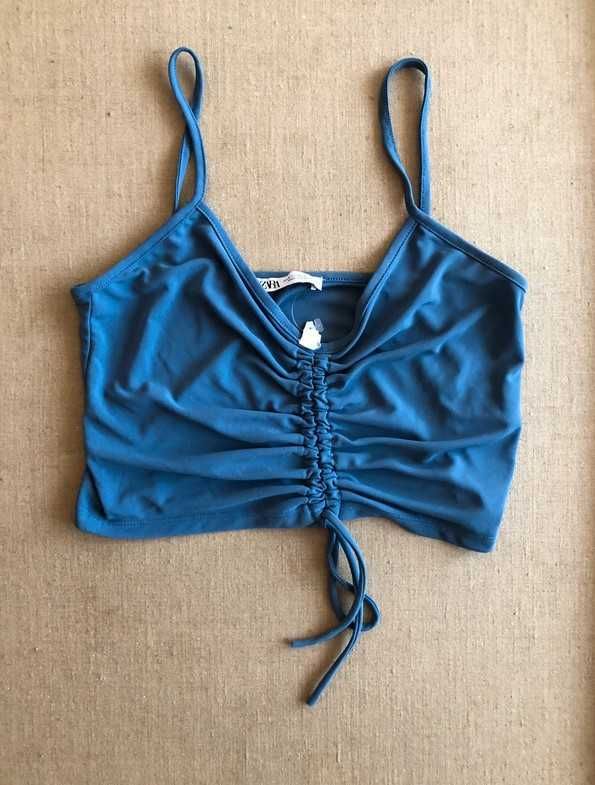 Zara - nienoszony crop top (M) stan idealny