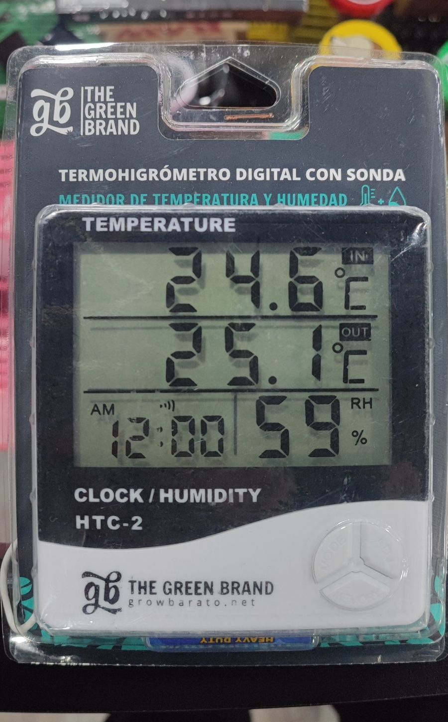 Termohigrometro GB Digital com Sonda (leitor humidade e temperatura)