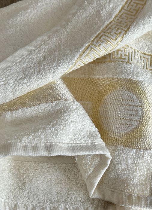 Komplet ręczników 2szt ecru kremowe nowe