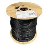 Kabel UTP kat. 5e zewnętrzny skrętka żel drut 4x2x0,5 czarny  1mb