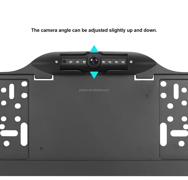 Mini Câmara FullHD marcha atrás na placa de matrícula visão nocturna