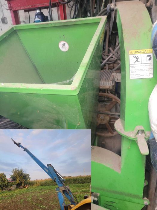 Ładowacz na tył ciągnika rębak na wom .