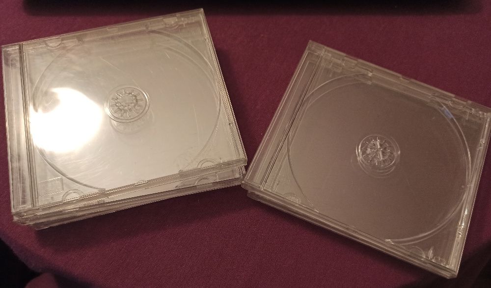 Caixas de cd's transparentes [x5]