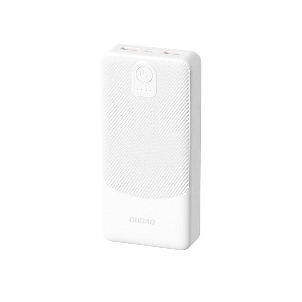 Powerbank Dudao K10/10000mAh 2.4A 2 x USB-A - biały
