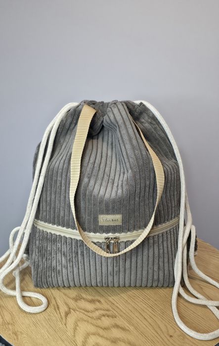 Torebko-worek ze sztruksu