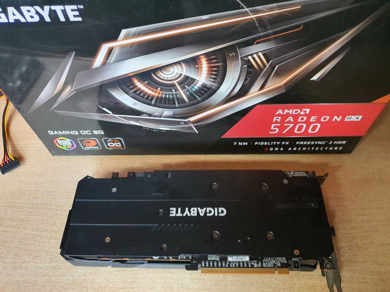 Видеокарта Gigabyte RX5700 8 Gb 256 bit Gaming OC отличное сост.