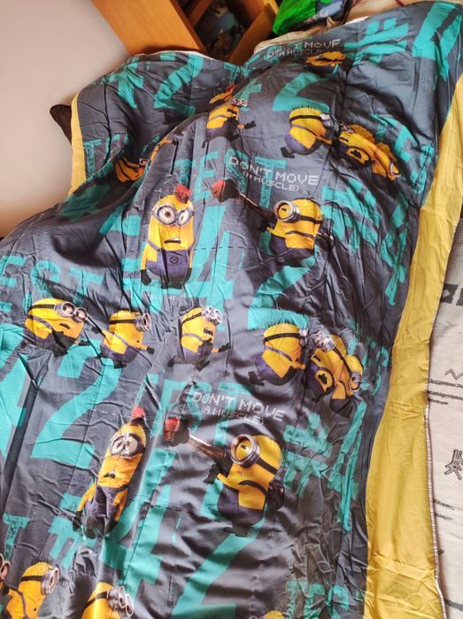 Edredom criança dupla face Mínions