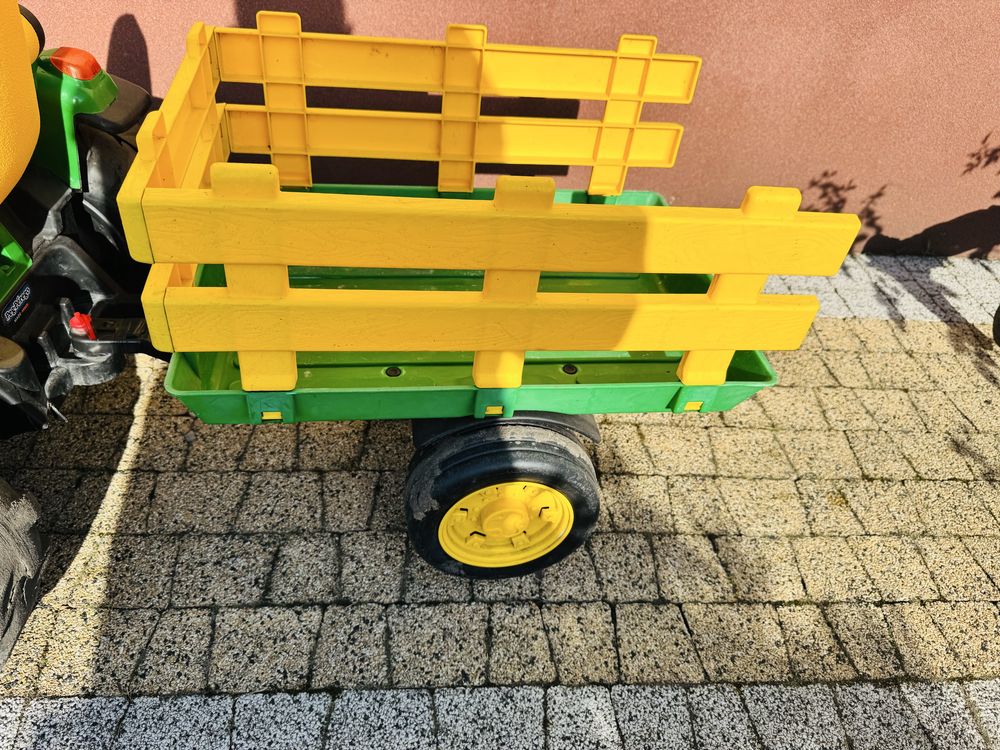 John deere Peg Perego traktor +przyczepa+ beczka