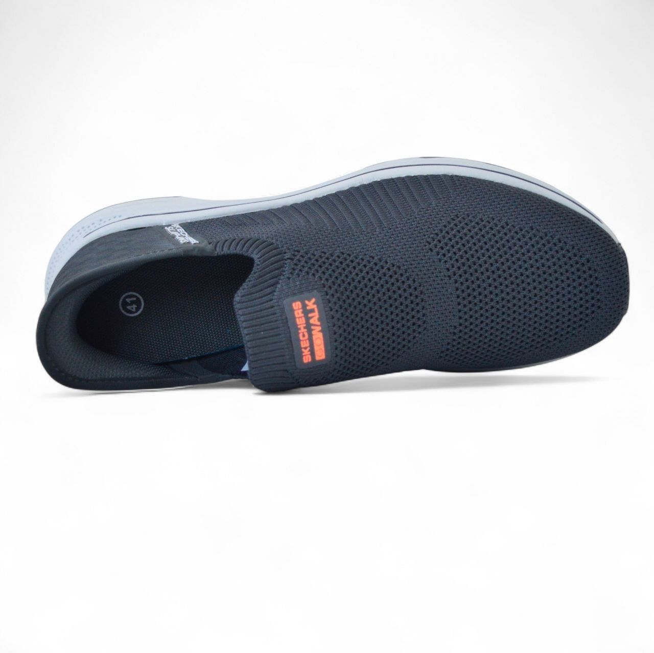 Sketchers Go Walk Gray Orange мокасини чоловічі кросівки кроссовки кро