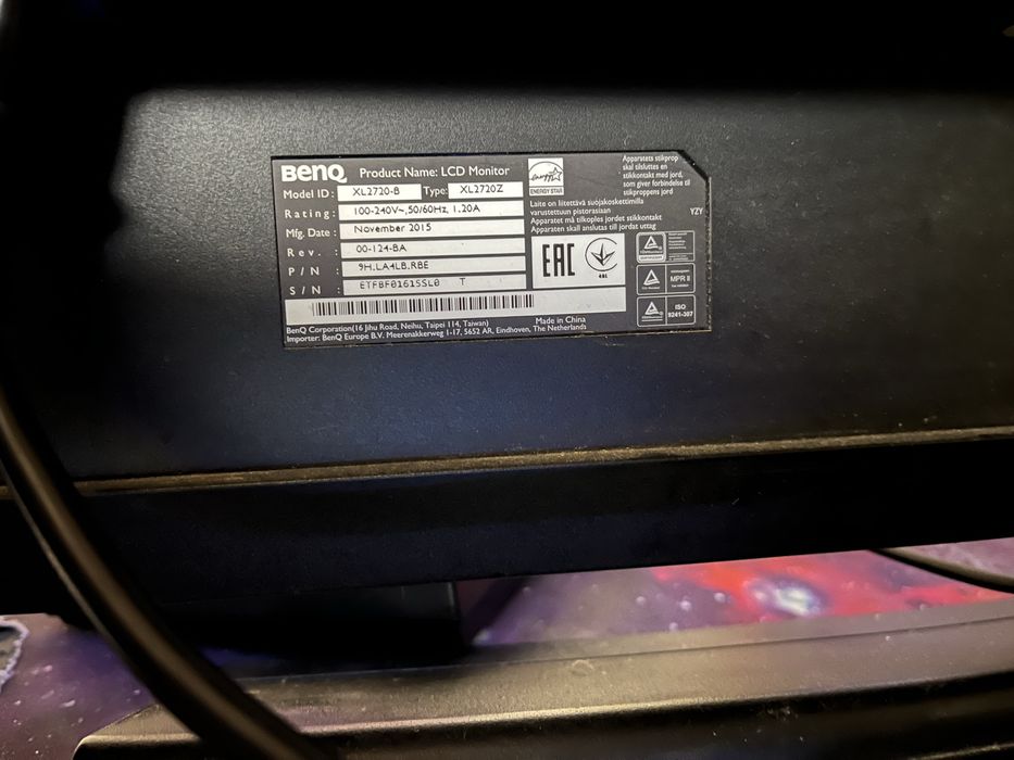 Монитор BenQ XL2720