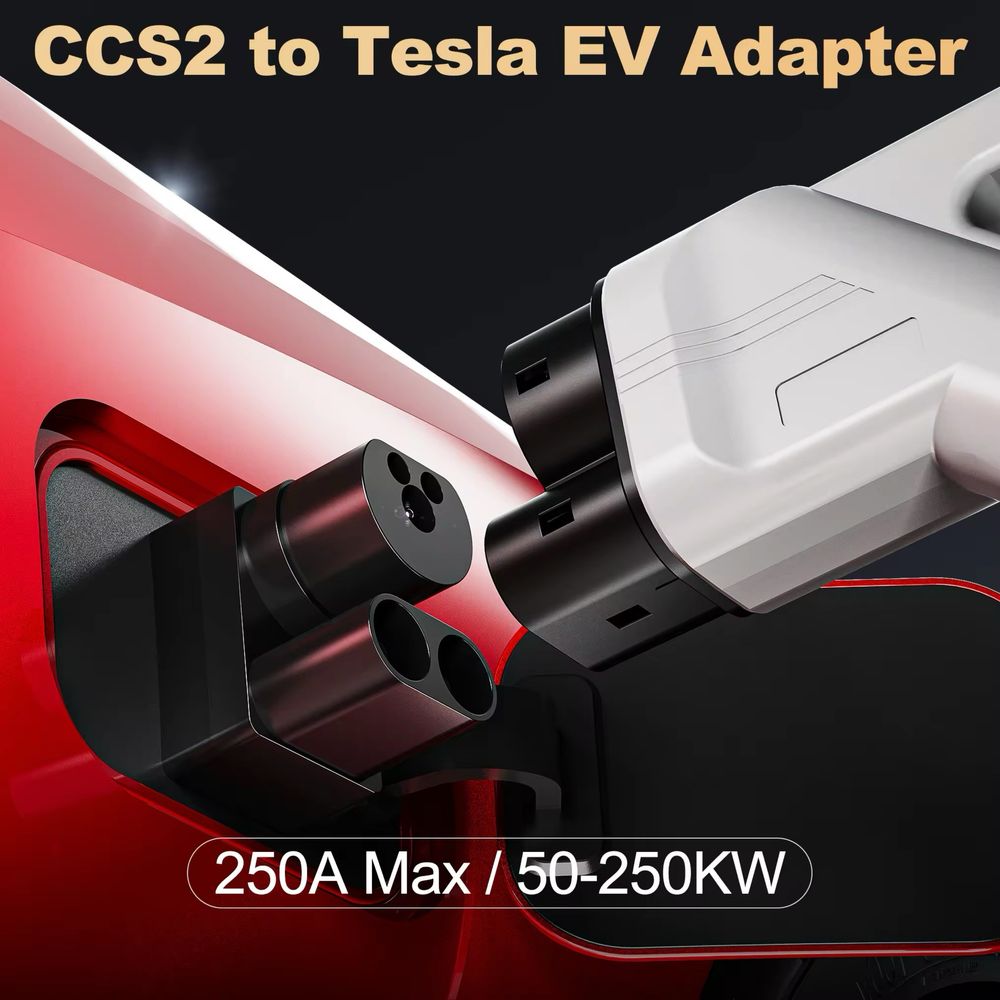 Адаптер для зарядки американских электромобилей Tesla CCS2 Combo