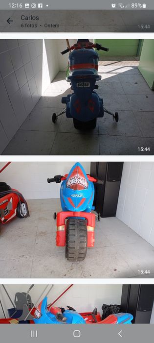 Mota de criança à bateria
