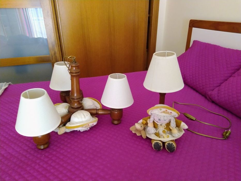 Candeeiros de quarto para menina