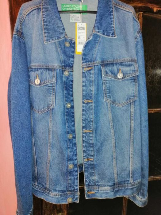 Джинсовий чоловічий піджак Бренду Benetton