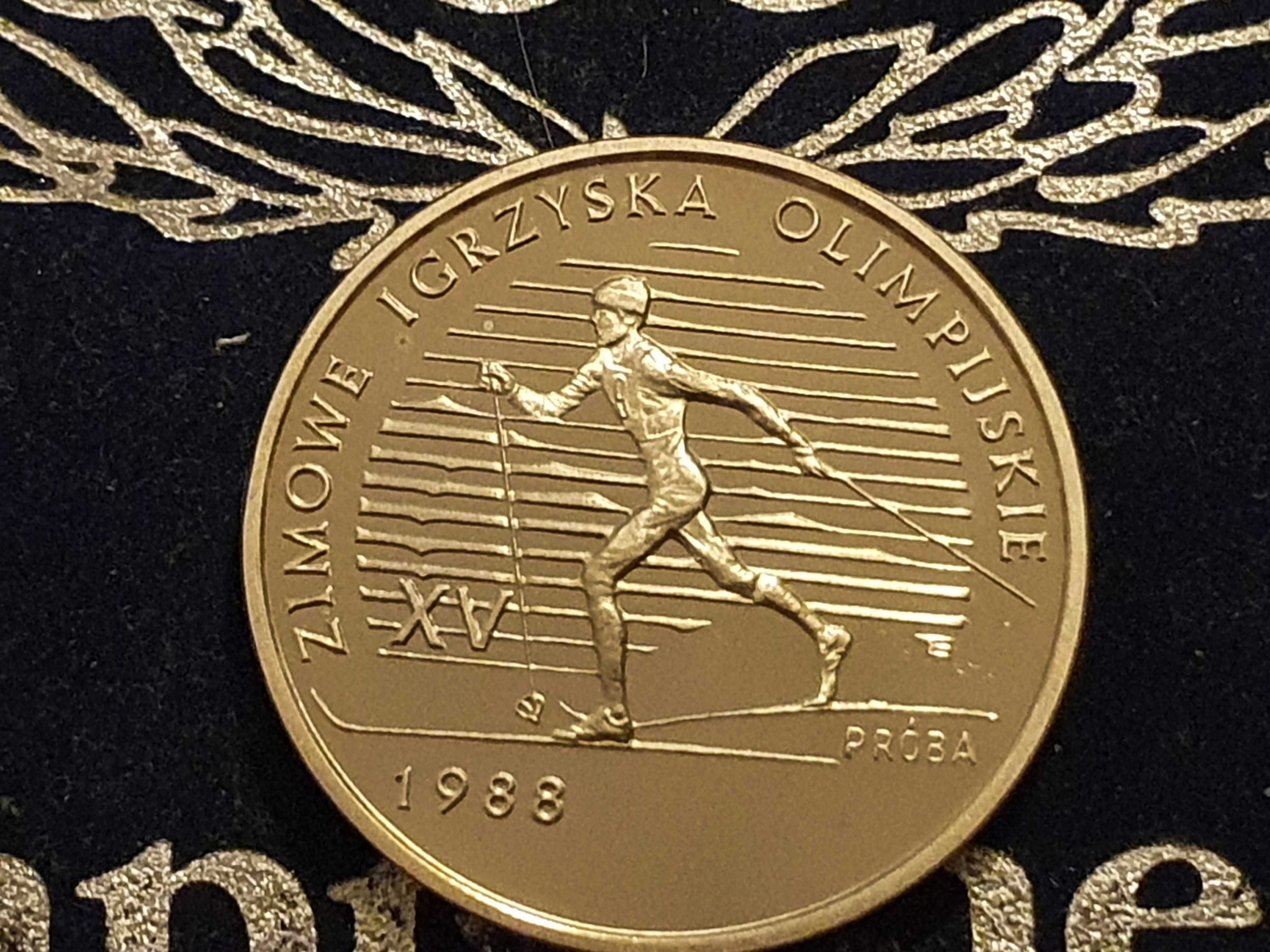 1000zł XV Zimowe Igrzyska Olimpijskie Narciarz