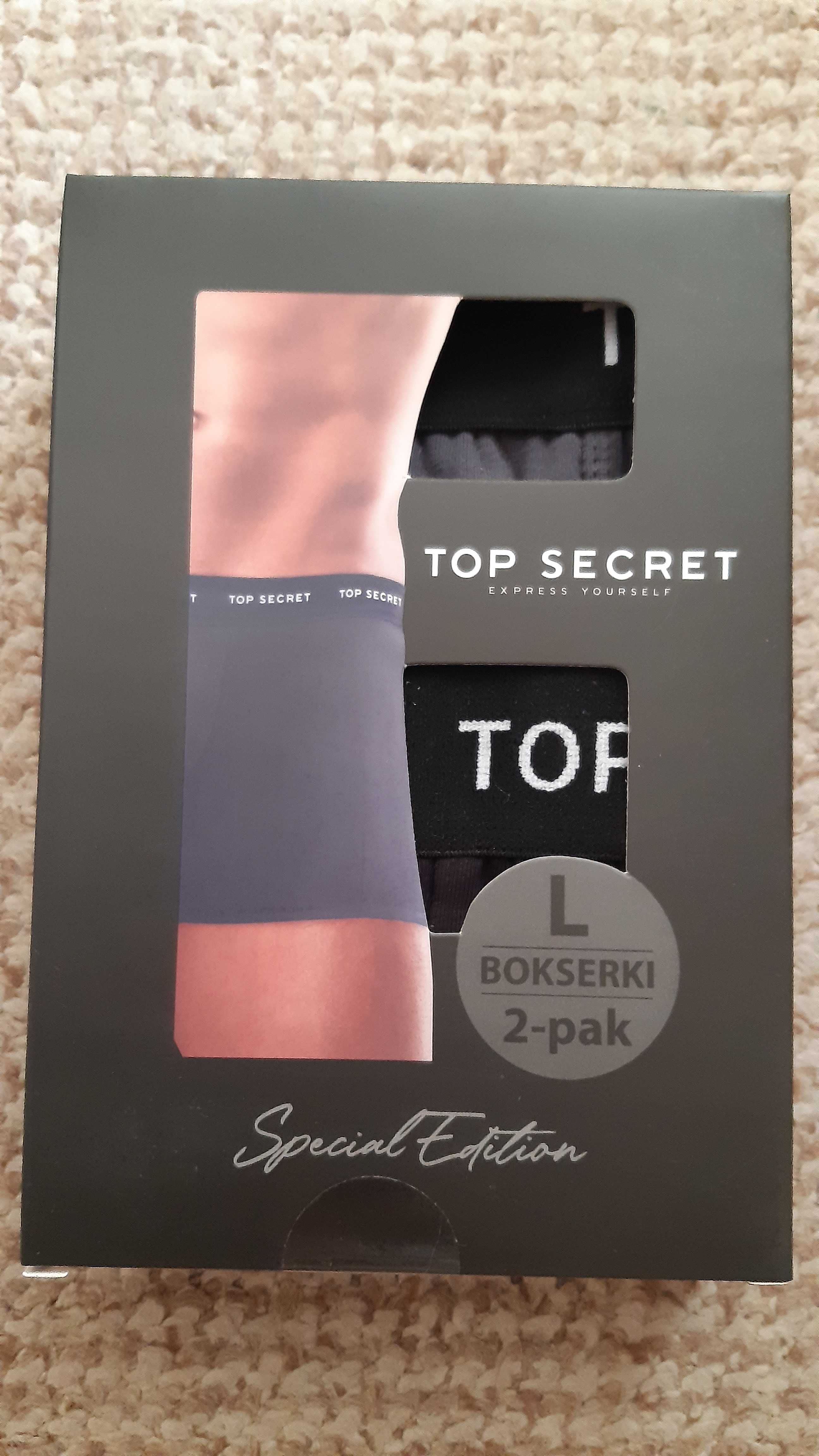 Nowe bokserki męskie Top Secret L 2-pak