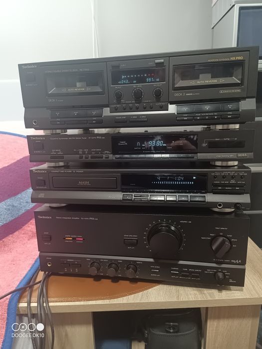 Wieza Technics Wzmak SU-V670 odtwarzaczCD SL-PG440A,ST-G470 i RS-TR333