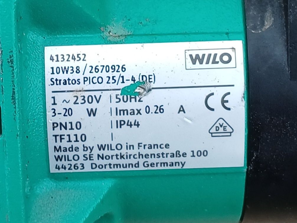 Pompa obiegowa Wilo Stratos Pico 25/1-4  cyrkulacyjna