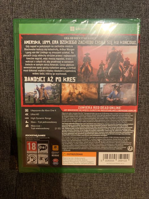 Red Dead Redemption 2 Xbox one Nowa w folii
