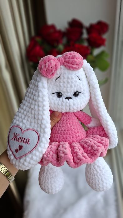 В'язана зайка, ручна робота