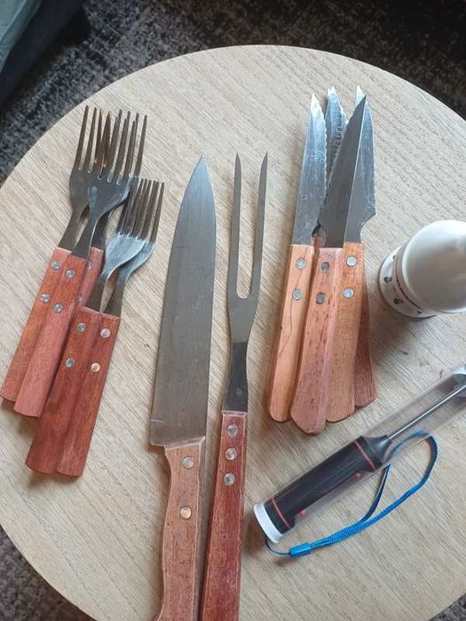 Zestaw do steków mięsa 6 os termometr szpikulec rozbijak