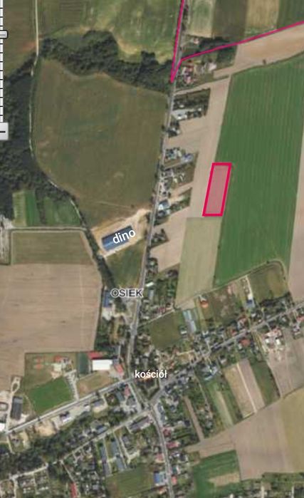 Działka rolna Osiek koło Brodnicy 80 arów