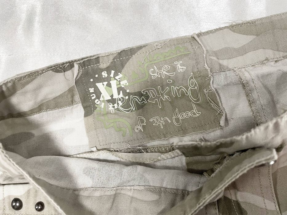 Камуфляжні штани / карго в стилі мілітарі на низькій посадці