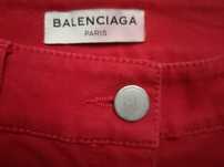 Balenciaga damskie czerwone jeansy rozm 38 Okazja!
