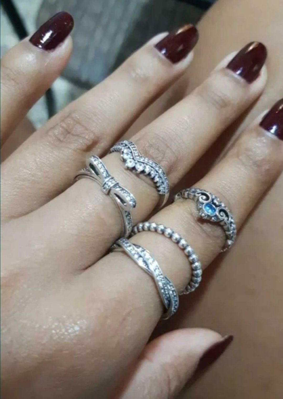 Pulseiras, Anéis, Brincos 'Pandora' em prata