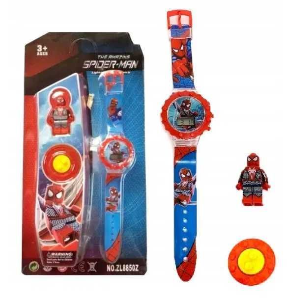 2 x SPIDERMAN Zegarek Elektroniczny Dla Dzieci Figurka Zabawka