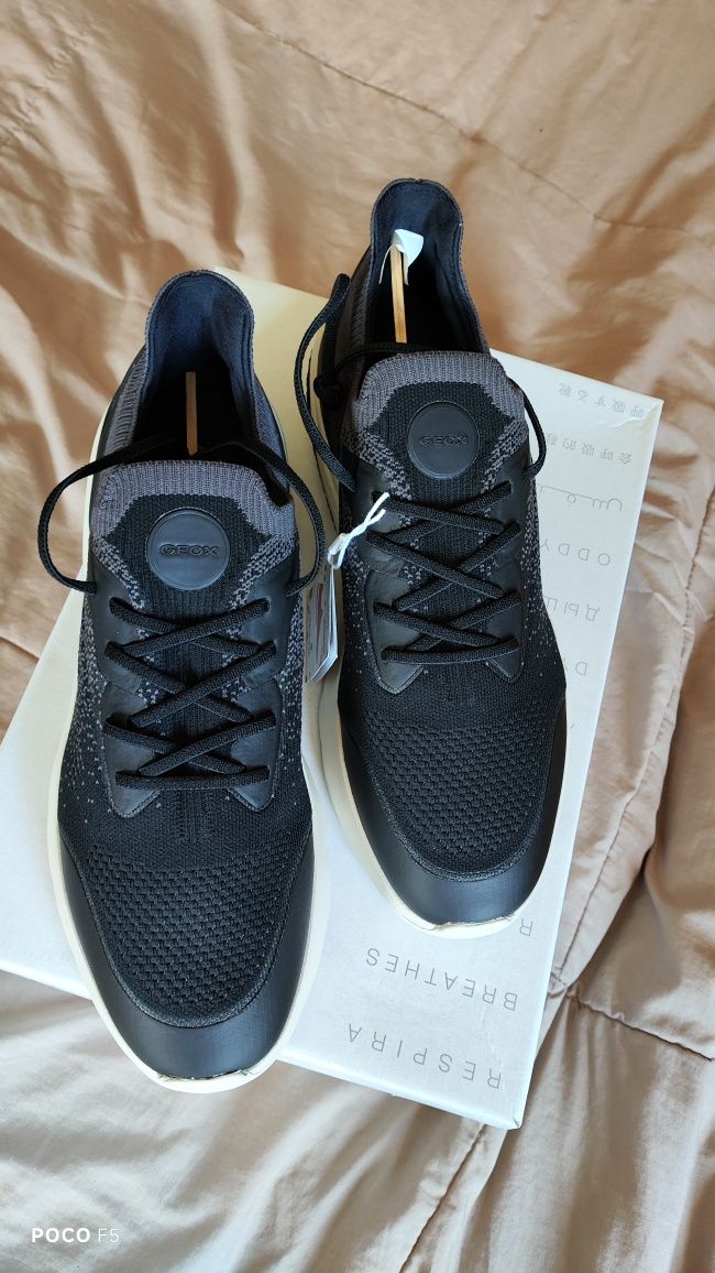 Geox Spherica Actif czarne sneakersy rozm 43