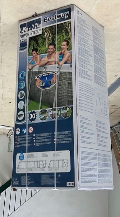 Piscina retangular POWERSTEEL 5,49x2,74x122cm