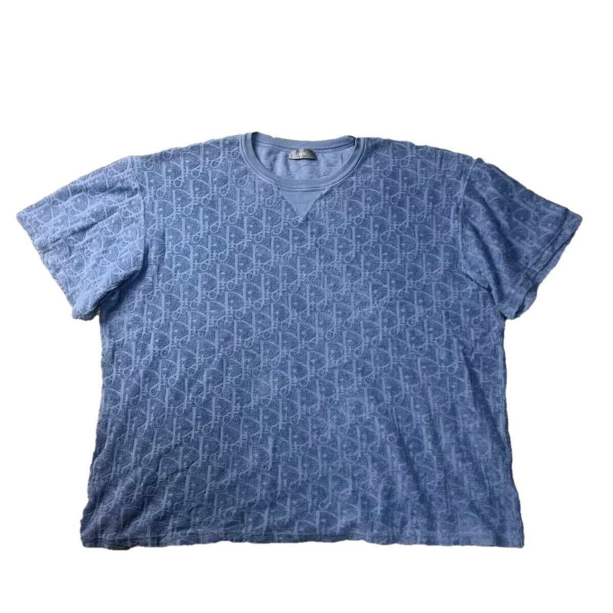 Dior koszulka t-shirt towel tee w monogram XL/XXL oversize
