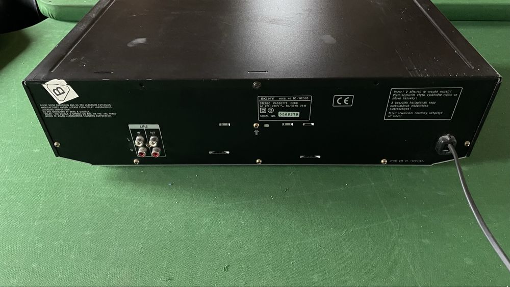 Magnetofon deck dwukasetowy Sony TC-WE 505