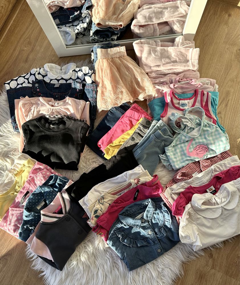Paka paczka ubran dziewczynka 86/92 H&M Cool Club i inne