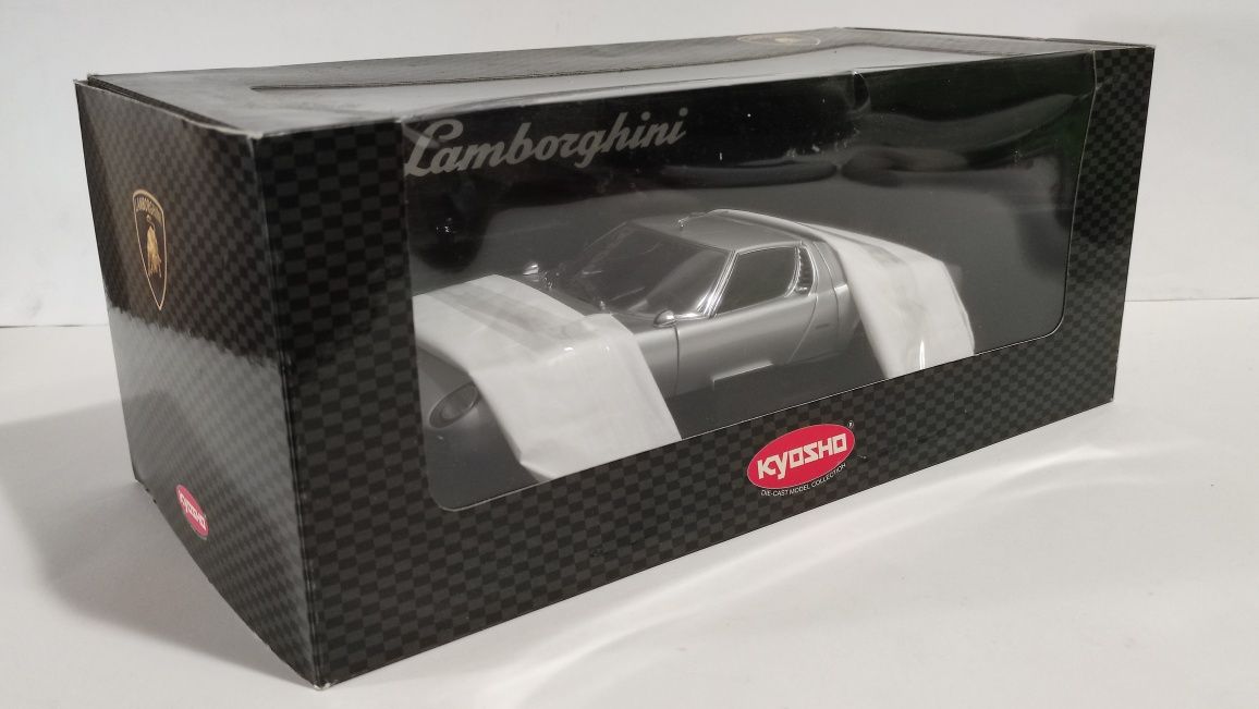 Lamborghini Miura SV, Kyosho, Silver 1:18