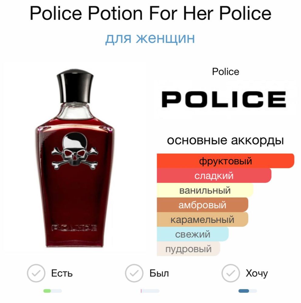 духи police potion for her