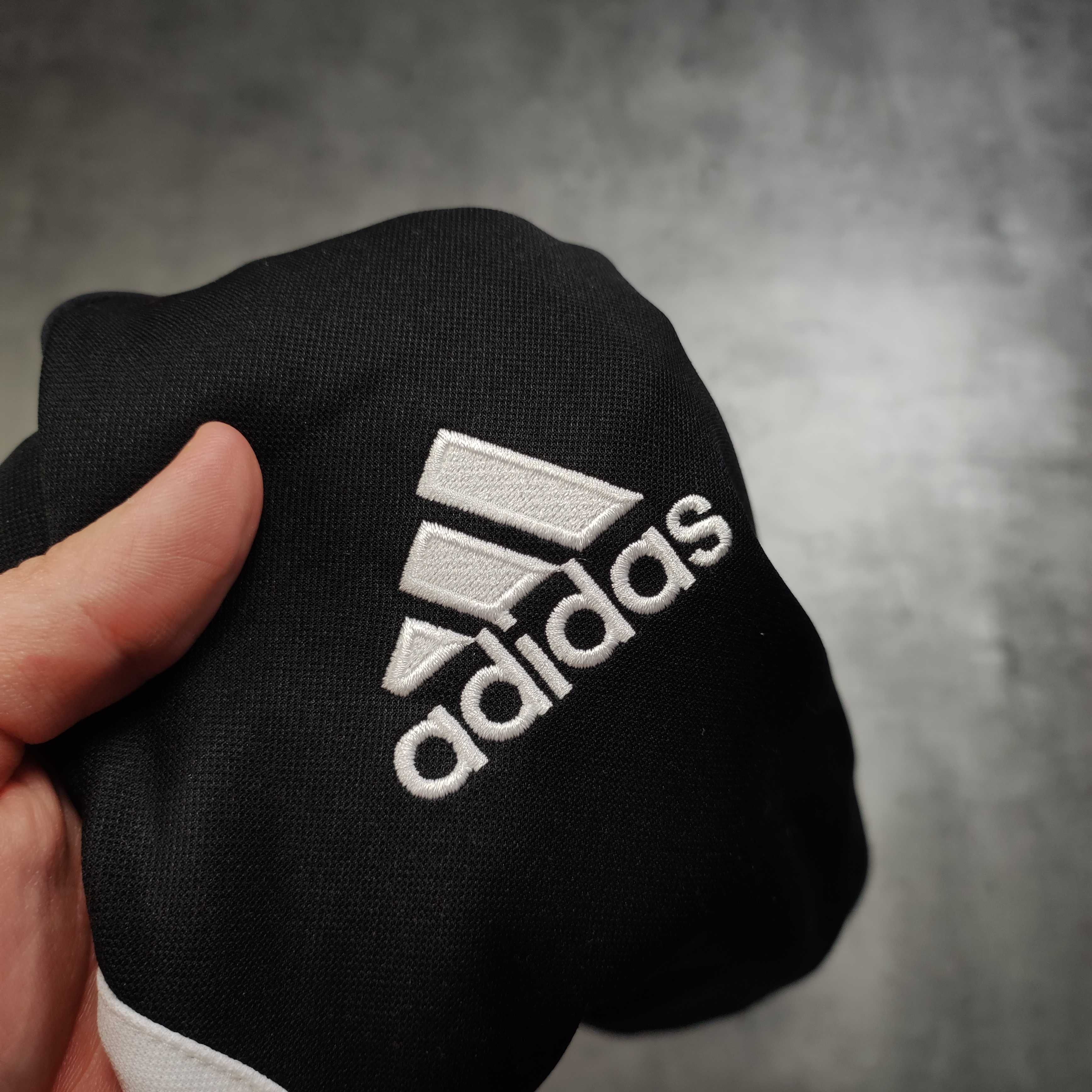 MĘSKA Bluza Sportowa Czarna z Kapturem Treningowa Casual Adidas Logo