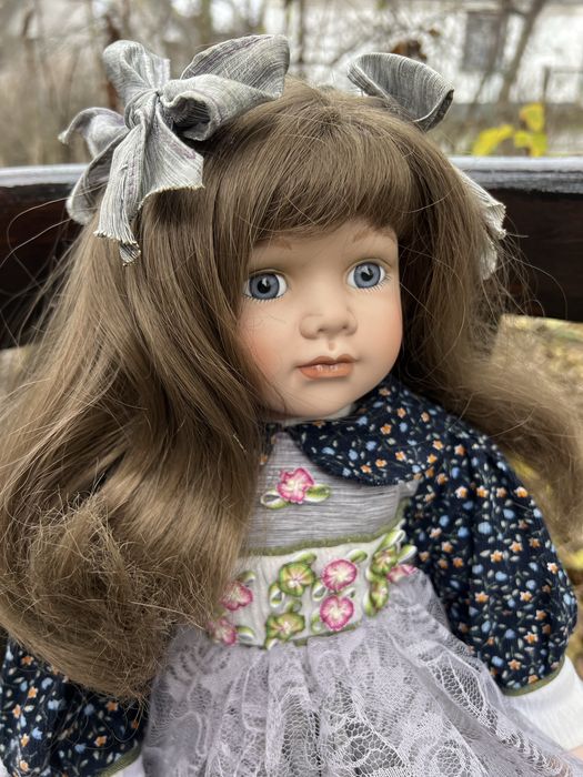 Фарфоровая кукла порцелянова лялька 62см.