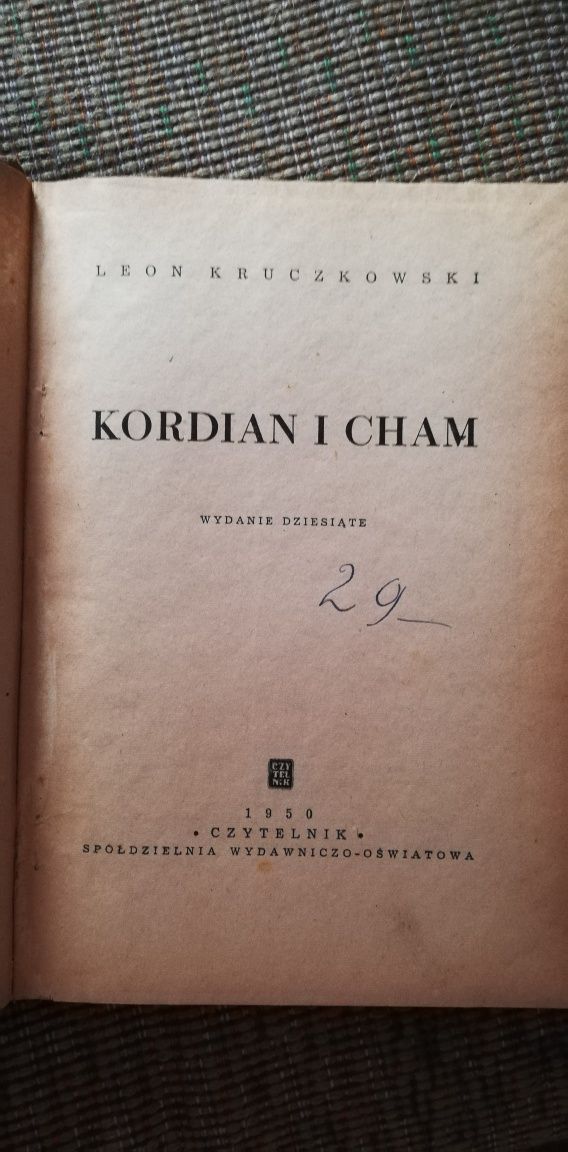 Kordian i cham-Leon Kruczkowski