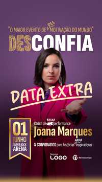 2 Bilhetes 60€  Desconfia - Joana Marques SB Arena