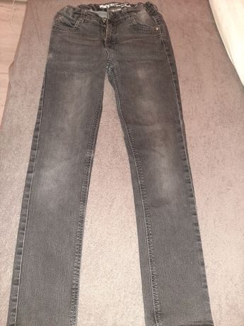 Spodnie jeansowe ciemno-szare 152